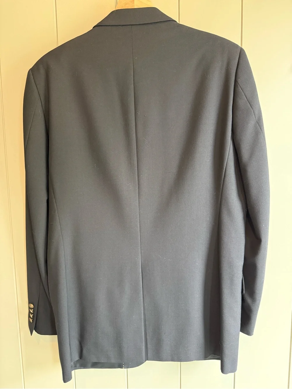Club Room Charter Club Sport Coat 42L Tall Navy Blue Wool Blazer